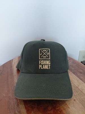 Fishing Planet Fish Outdoors Dark Green Hat OS