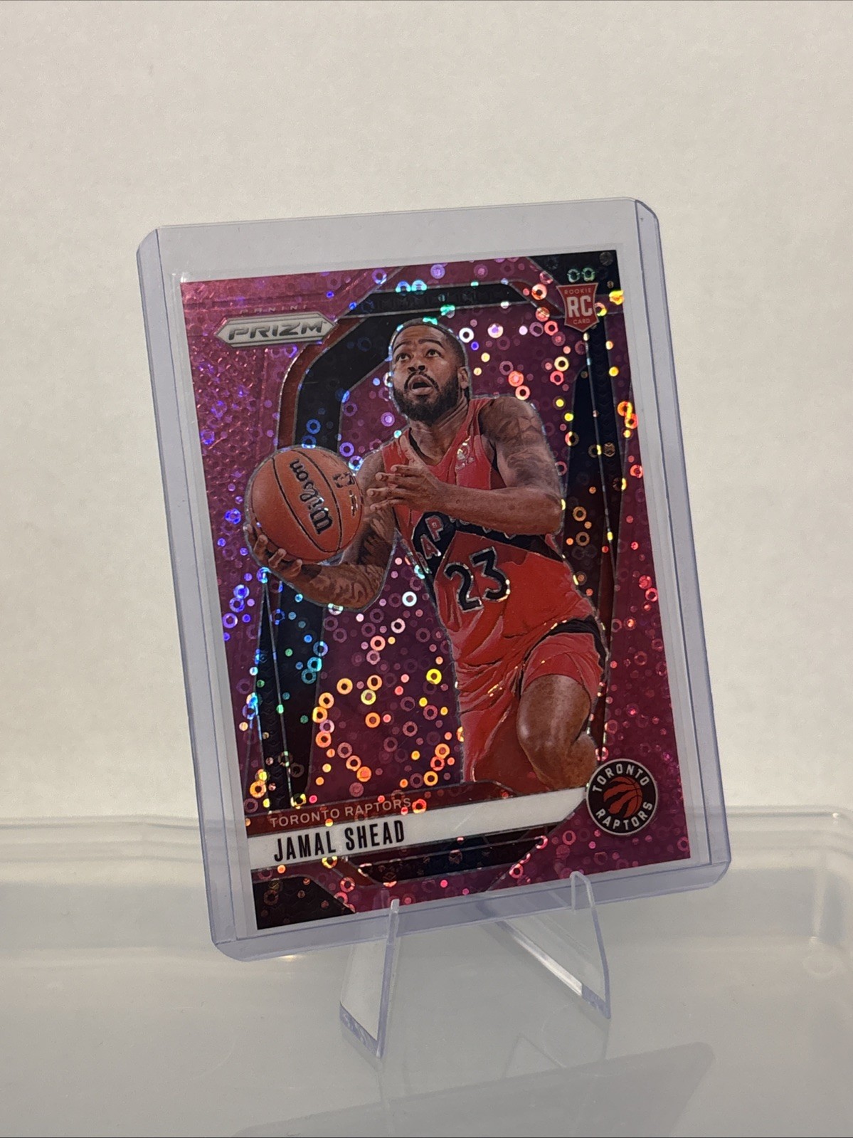 Jamal Shead 2024-25 Panini Prizm RC Fast Break Pink SP /50 #241 Raptors