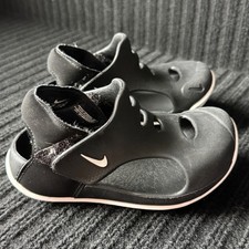 Nike Sunray Protect 3 TD Black White Kids Sandal DH9465-001 Size 9C