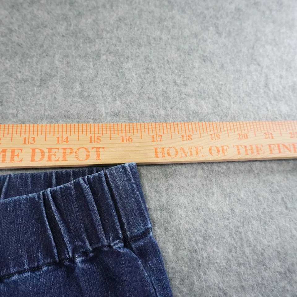 柔软环绕牛仔裤女式大号地铁打底裤牛仔布 — 第 4/4 张图片