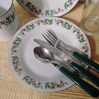 GIBSON Christmas Holly Celebration Dinner Place Setting -6 Piece Set — photo 2