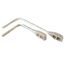 Galvanised Double Head Canal Lock Windlass Winding Handle (Smaller one in Pic)