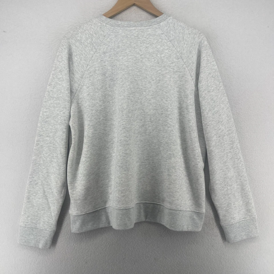 Sudadera CHAMPION Mujer 2XL Terry Francés Script Crew Jersey Mezcla Algodón Gris Foto 3 de 4