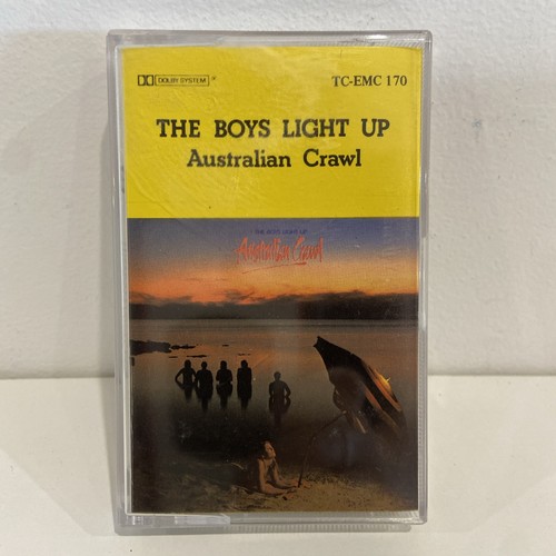 Australian Crawl The Boys Light Up EMI 1980 Cassette Tape Yellow Print Rare - Picture 6 of 6