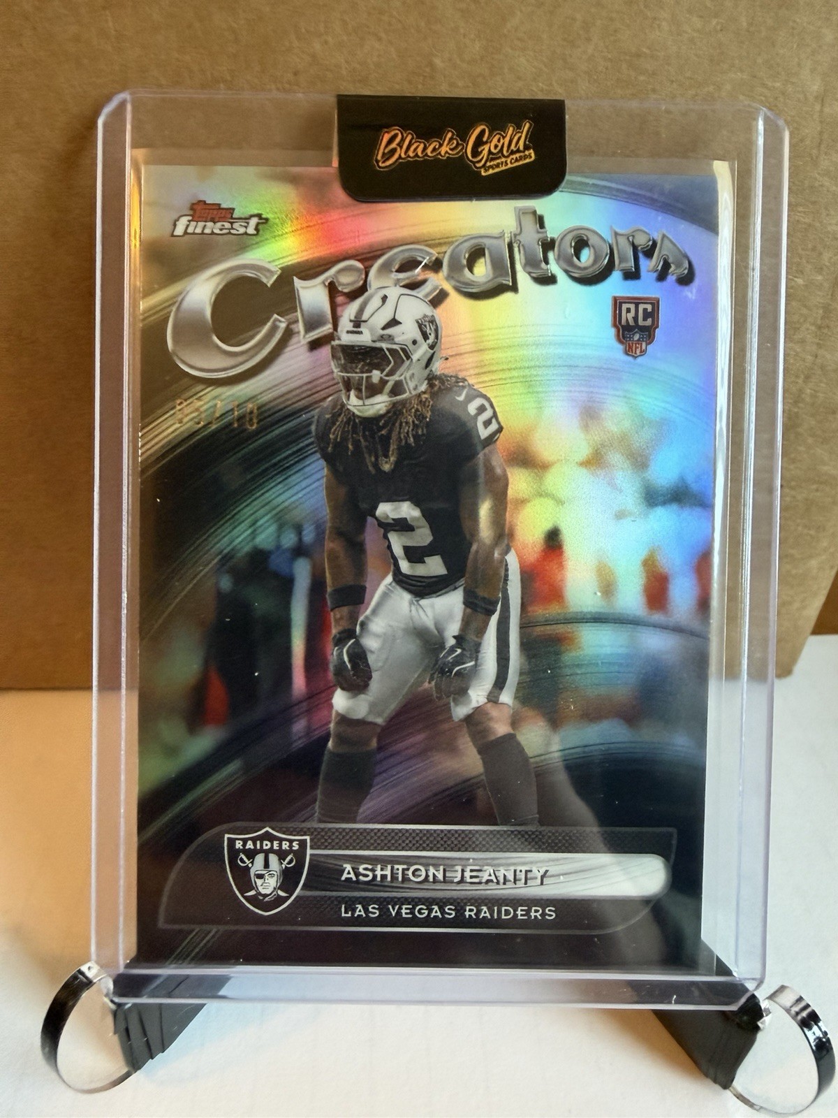 Ashton Jeanty Topps Finest Creators #CR16 Black Refractor