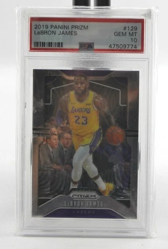 2019 Panini Prizm Lebron James #129 Graded 10 PSA Lakers NBA Card