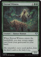 Eternal Witness U Commander Masters 286 LP MTG