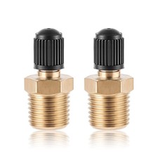 2pcs Schrader Valve, 1/4'' Tank Valve Brass Male Threads Standard...