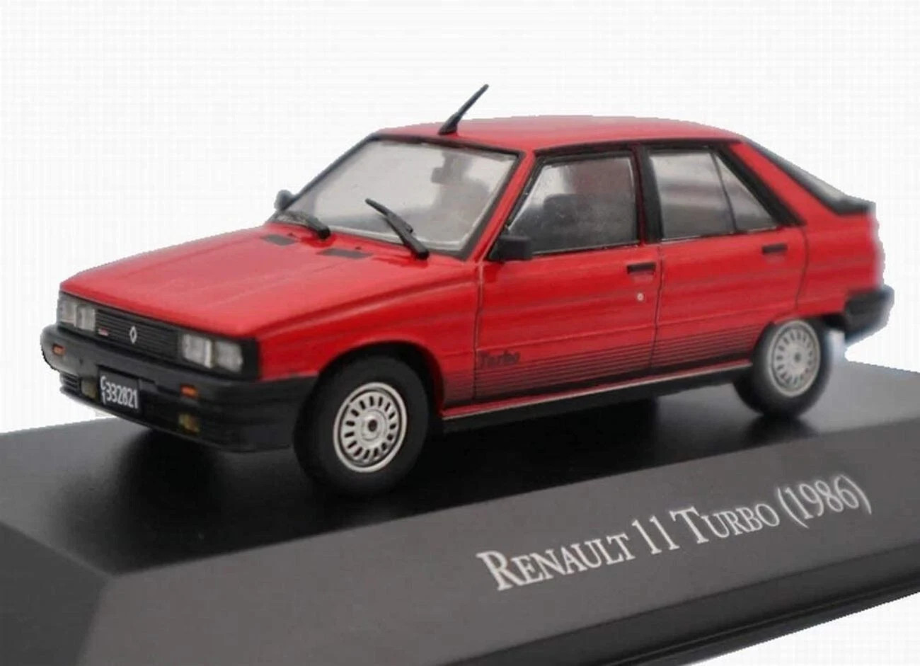 Renault 11 Turbo 1986 rouge 1/43 modèle réduit voiture métal R11 vintage