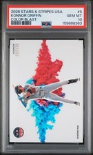 2026 PANINI STARS & STRIPES USA PRIZM COLOR BLAST #5 KONNOR GRIFFIN PSA 10 POP 2