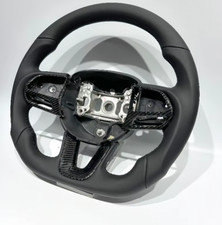 Sport Racing-style Leather Steering Wheel Suitable For Dodge Charger Srt Durang