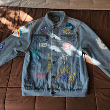 Brooklyn Cloth Men s L Blue Denim Jacket Pain...