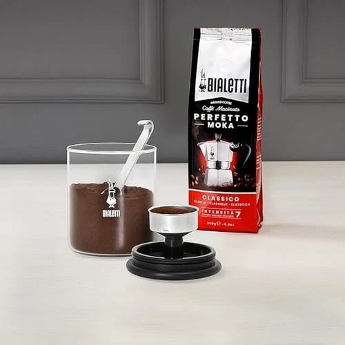 Bialetti - Tarro de café inteligente: hecho en vidrio para preservar el aroma del café - Foto 2 de 3