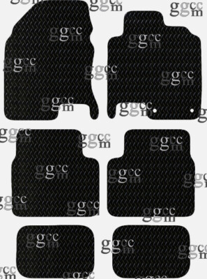 FITS NISSAN QASHQAI +2 (7 SEAT) 2007 TO 2010 TAILORED BLACK RUBBER FLOOR MATS