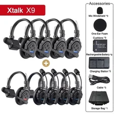 SYNCO XTALK X9 X5 X2 Full-Duplex Wireless Intercom Headset System Microphone 