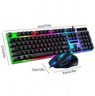 Jedel GK100 RGB Maus und Tastatur mit Hintergrundbeleuchtung für Gaming