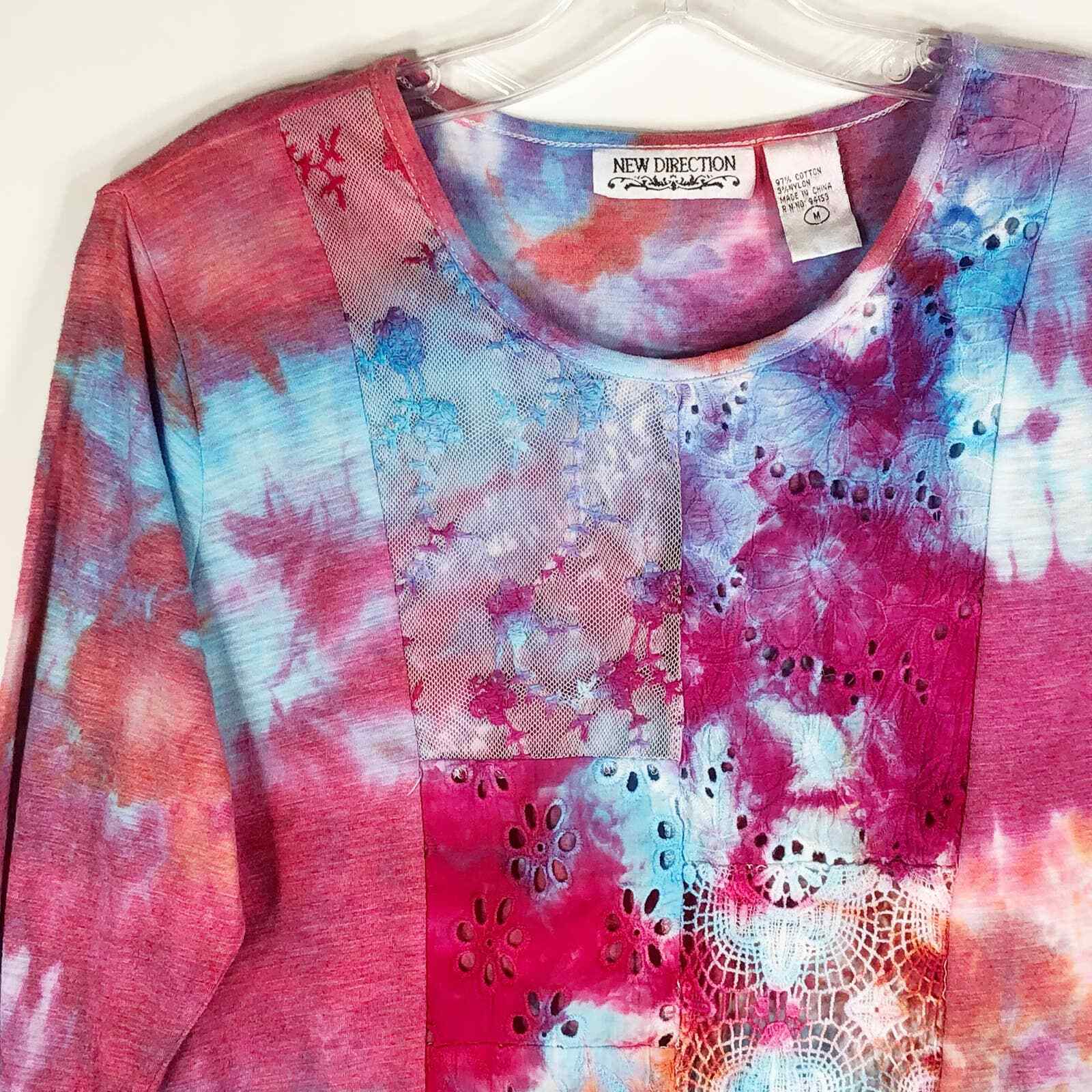 Patchwork Paradise New Directions Medium Top Tie … - image 2