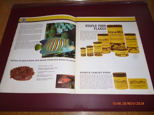 TETRA FISH FOOD FLAKES, TABLET, RUBY COLORPRIDE, BRINE SHRIMP ETC *RARE BROCHURE - Picture 2 of 6