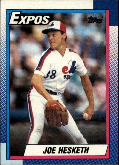 1990 Topps Montreal Expos Baseball Card #24 Joe Hesketh