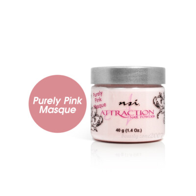 NSI Attraction Total Clear Puder 40g - Klares Acrylpuder Für Professionelle Nagelverlängerung