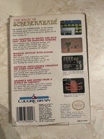 The Magic of Scheherazade (Nintendo Entertainment System, 1989) NES In Box