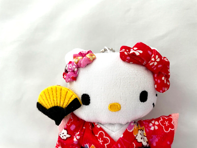Sanrio Hello Kitty keychain Kimono Mascot Ht 4.7 Inc Japan