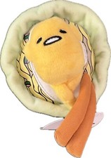 Sanrio Gudetama 5  Plush The Lazy Egg Floating In Ramen Bowl Chopsticks