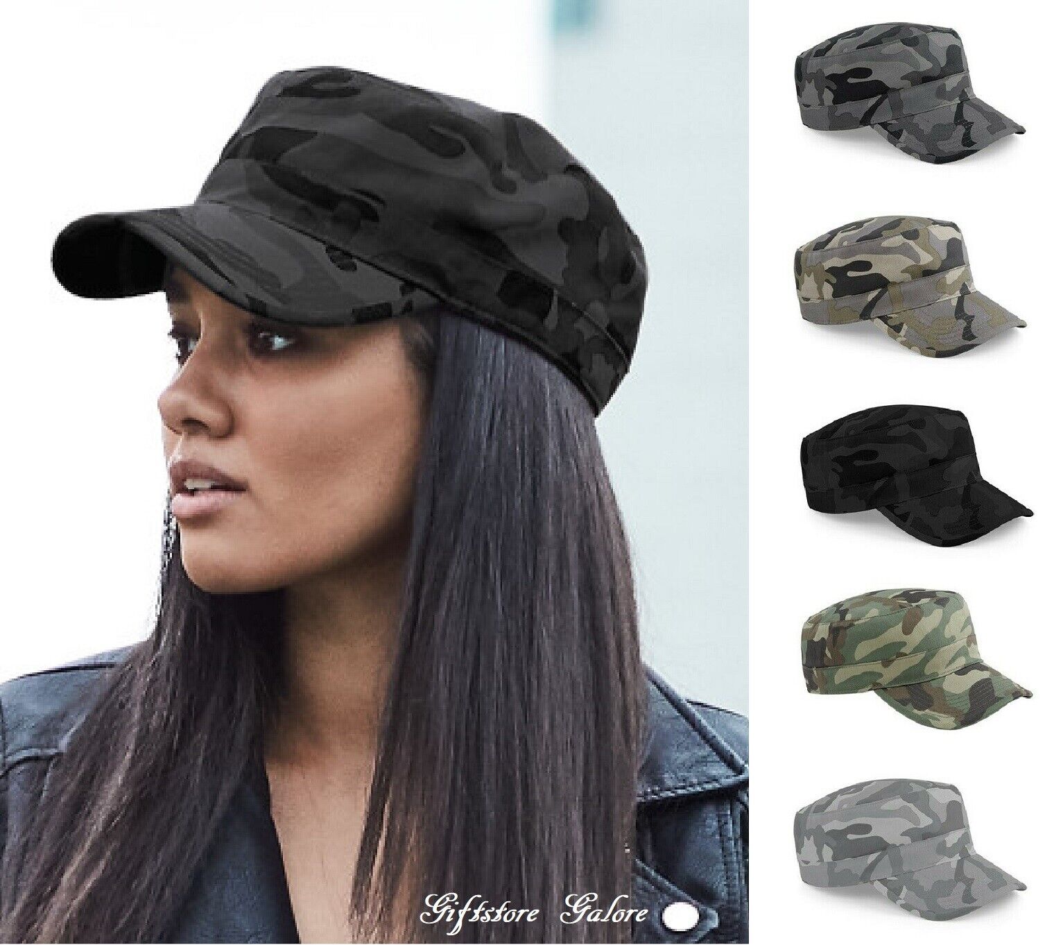 Mens Womens Camouflage Army Hat Camo Military Cadet Combat Fishing Baseball  Cap