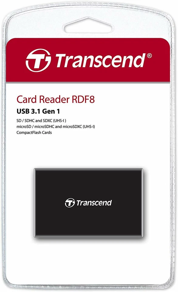 Transcend RDF8 USB 3.1 Multi Card Reader for SD SDHC SDXC UHS CF MicroSD HC - Image 3 of 3