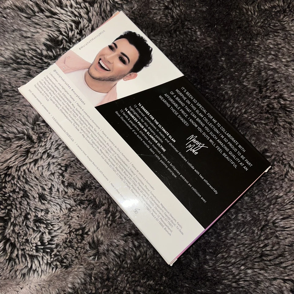 Morphe x Manny Mua - Glam Palette - Eyeshadow + Highlighter Palette - NEW in Box - Image 3 of 4
