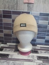 REI Coop Beanie Knit Cap Hat Acrylic  Wool OS Light Tan