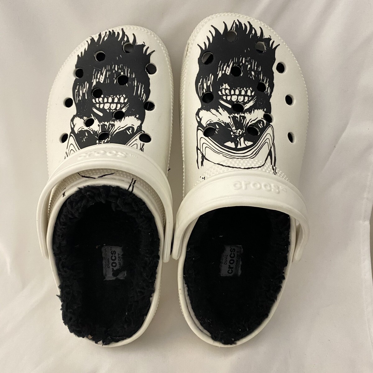 LUKE COMBS x CROCS - SKULL Classic Sherpa Fuzzy Fur Lined  display picture 2