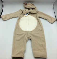 Carters Zip-Up 1 Piece Warm Long Sleeve Easy Care Jumpsuit Reindeer, Size 6M