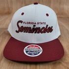 Vintage Ncaa Zephyr Florida State Seminoles Script Snapback Cap Hat Osfa New