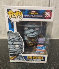 Funko Pop Marvel: Thor Ragnarok- Korg With Miek #391 2019 NYCC