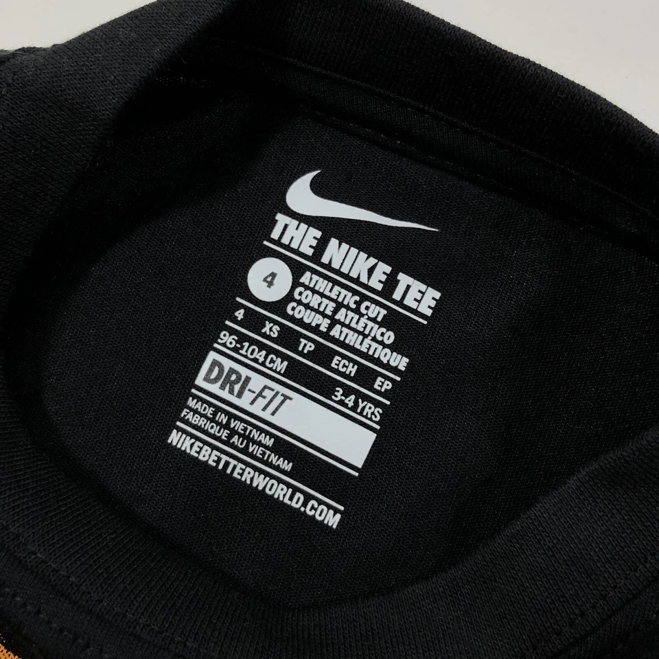 Camiseta Nike Corte Atlético KD Kevin Durant Negra Gráfica Camiseta Niño’s Talla 4 Foto 3 de 4