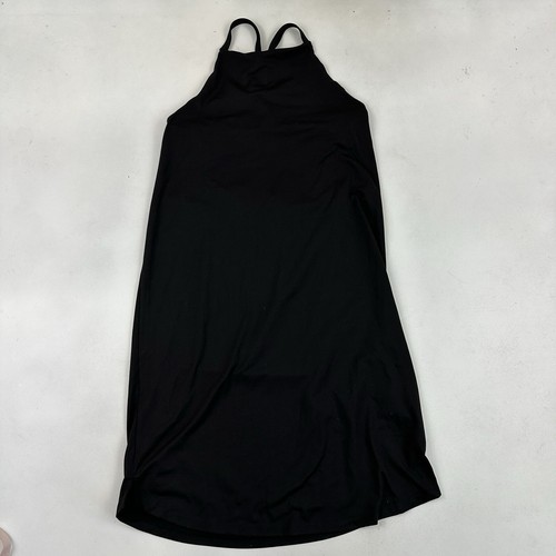 Patagonia Black Sliding Rock Dress Strappy Back Shelf Bra Size S High Neck - Picture 4 of 13