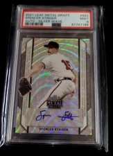 2021 Leaf Metal Draft SPENCER STRIDER AUTO RC Auto Silver Wave PSA 9 xszx