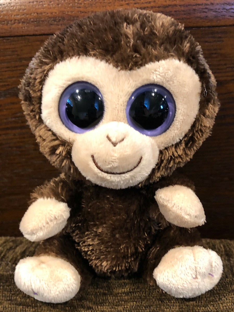 Ty Beanie Boo Boos Coconut Brown Purple Monkey 6