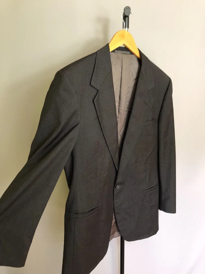 V2 By Versace Mens Wool Jacket Gray Sz 50 - Image 2 of 4