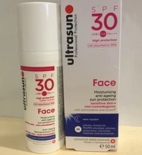 Ultrasun Face Moisturizing Anti-Ageing Sun Protection SPF30 50 ml (New Package)