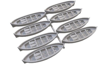 Resin printed Lifeboats
