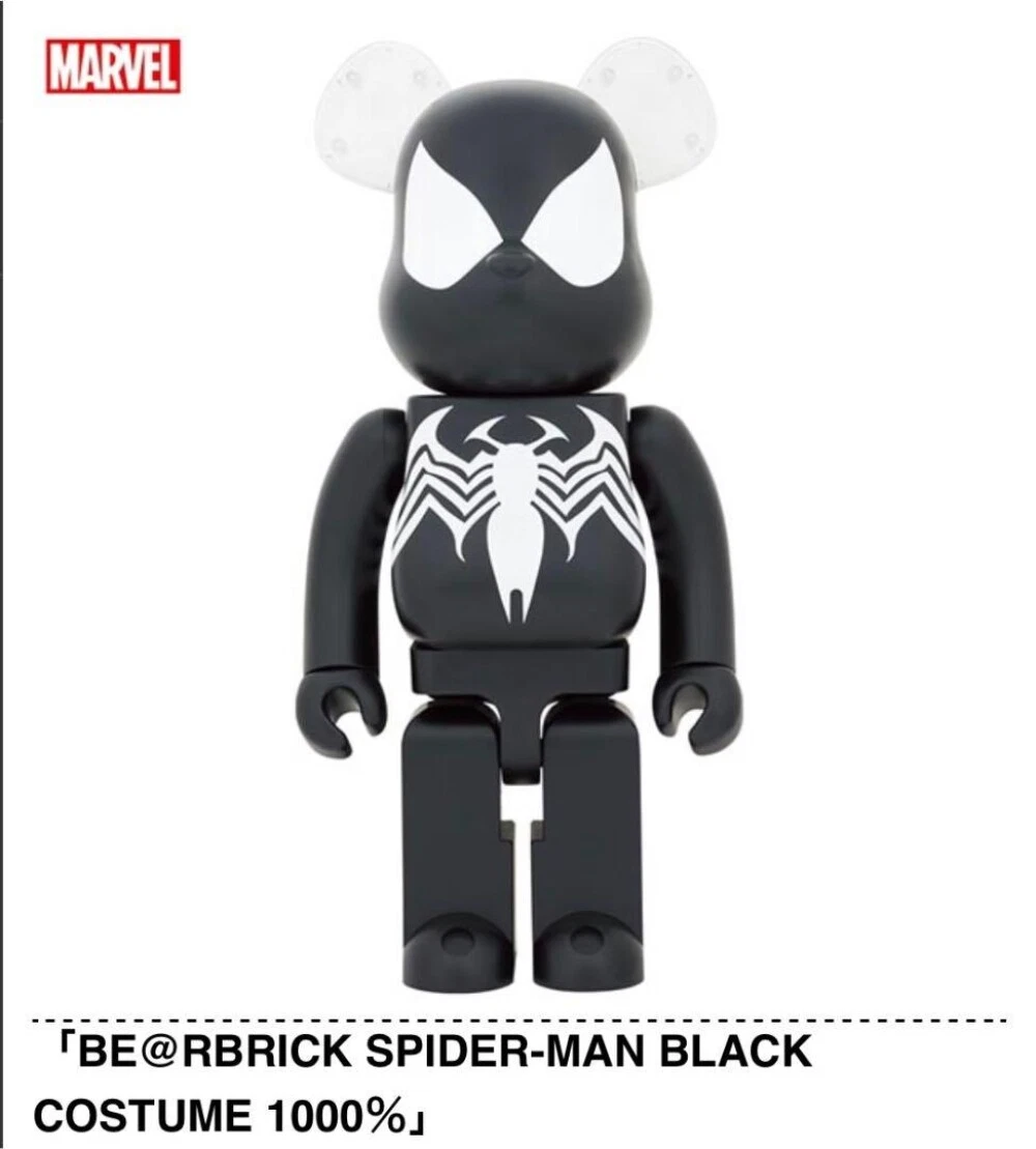 BE@RBRICK SPIDER-MAN BLACK COSTUME 1000% Medicom Toy / Bearbrick