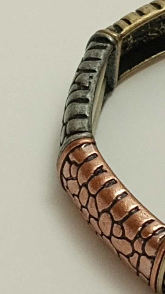 Pulsera Accessorize Me Animal Estampado Cocodrilo Color Oro/Plata/Rosa Oro Foto 2 de 4