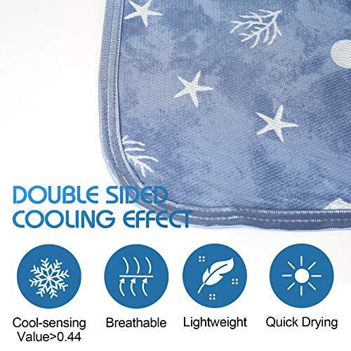 Ailemei Cooling Throw Blanket With Double Sided Cold Effect Lightweight Breathab - Picture 2 of 9