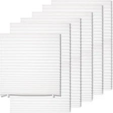 6 Pack Temporary Light Filtering Paper Shades for Windows,Paper Pleated Blinds w