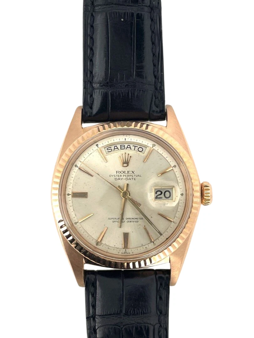rolex oyster perpetual day date rose gold price