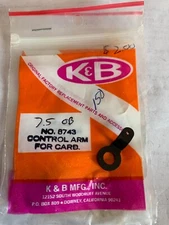 K & B Mecoa 7.5 Carburetor Control Arm Outboard  Boats #8743 NOS HT F