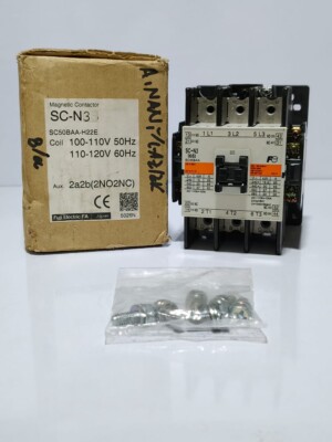 FUJI ELECTRIC SC-N3 MAGNETIC CONTACTOR 65AMP 3POLE VOLTAGE 100-120VAC NEW FAST