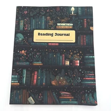 Reading Journal Tracker Moody Cute Dark Aesthetic 200 Pages